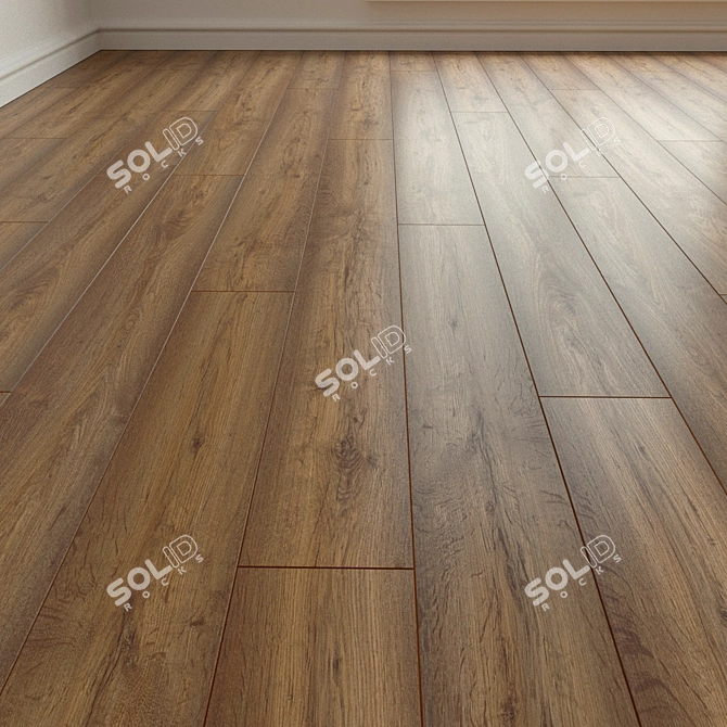 Natural Wood Parquet Laminate 3D model image 1