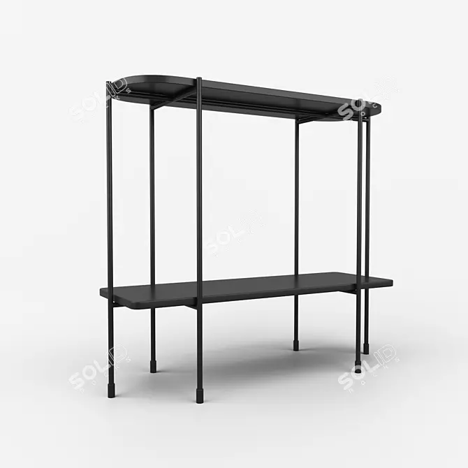 Sleek Slimline Console 3D model image 1