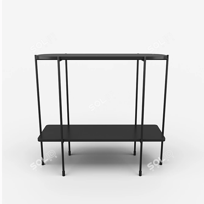 Sleek Slimline Console 3D model image 2