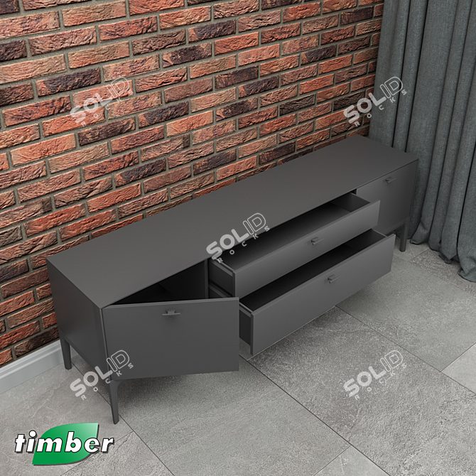 Title: Stylish Verona T-803: Elegant Timber-Mebel 3D model image 3