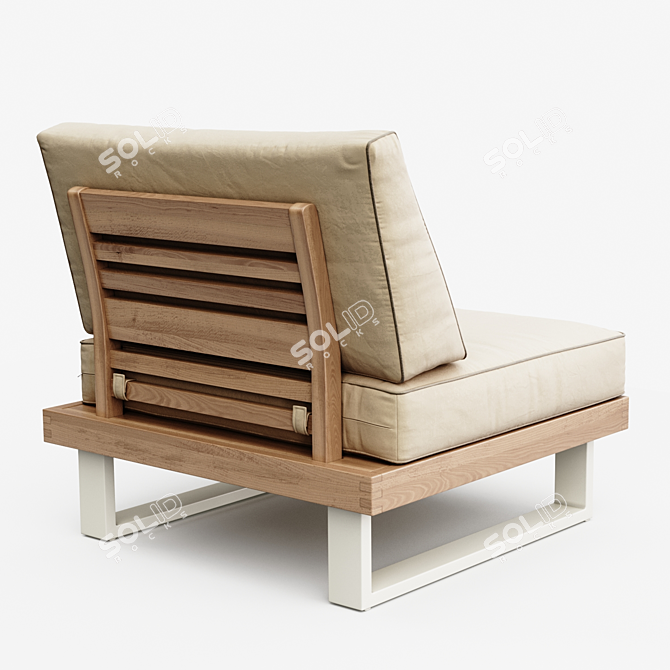 Outdoor Platform Sectional Corner 3D model image 2