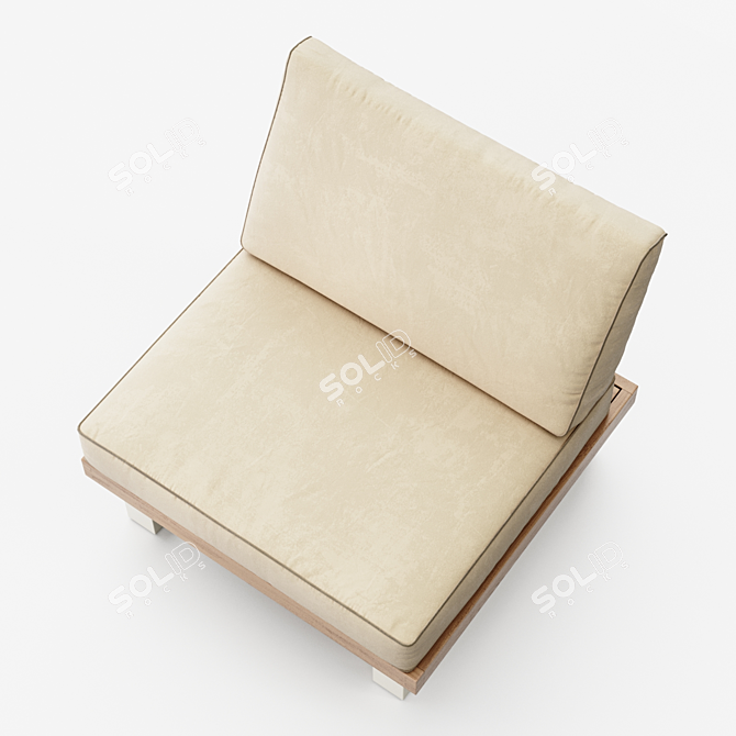 Outdoor Platform Sectional Corner 3D model image 3