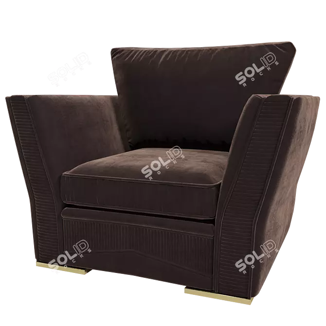 Sevensedie GARDA Armchair - ART. 9792P 3D model image 2