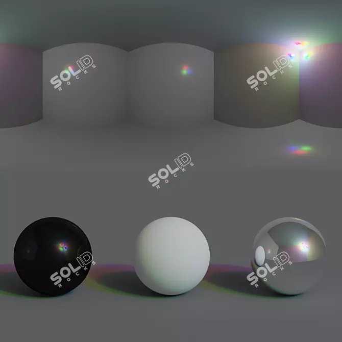 Light Cube Studio: RGB Tri-Sphere, Ultra-High Resolution 3D model image 1