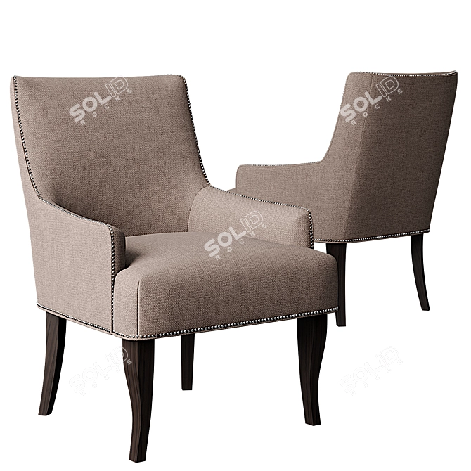 Tumnus Chair: Elegant and Comfortable Seating 3D model image 2