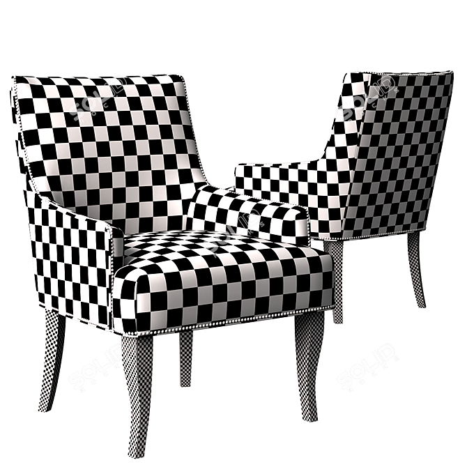 Tumnus Chair: Elegant and Comfortable Seating 3D model image 3