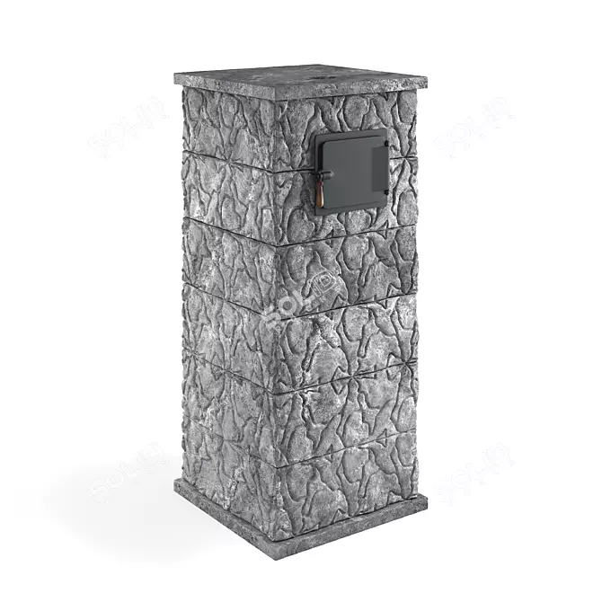 OM Sauna Stove Talc 03: Powerful Heat for Your Sauna 3D model image 1