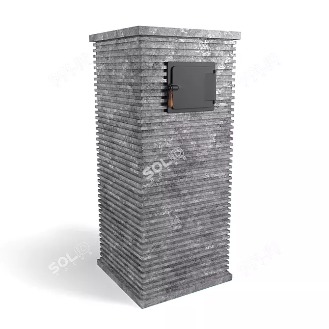 OM Sauna Stove: Powerful and Stylish 3D model image 1