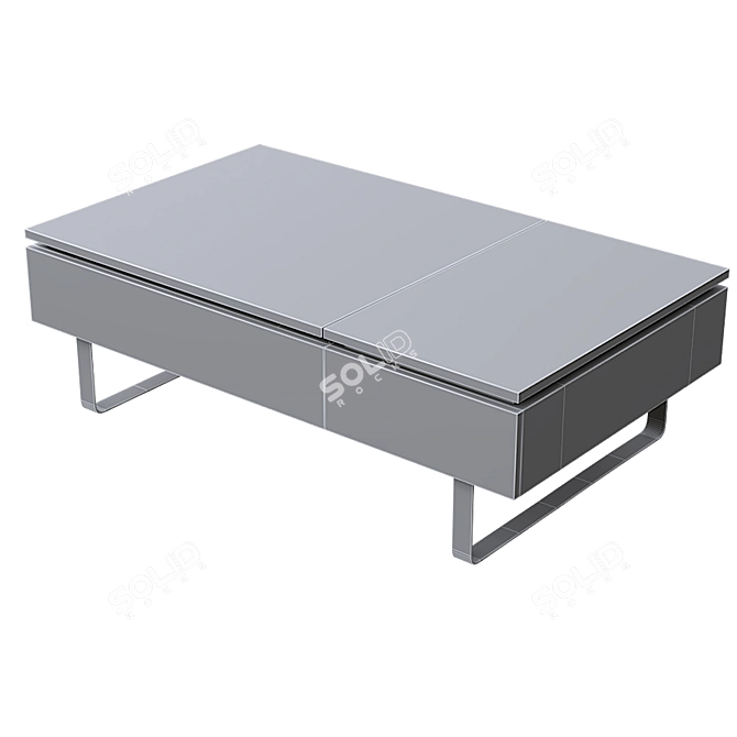 Versatile Coffee Table with Storage 3D model image 3