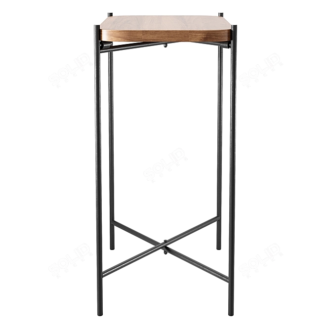 Zara Home Wooden Metal Table 3D model image 3