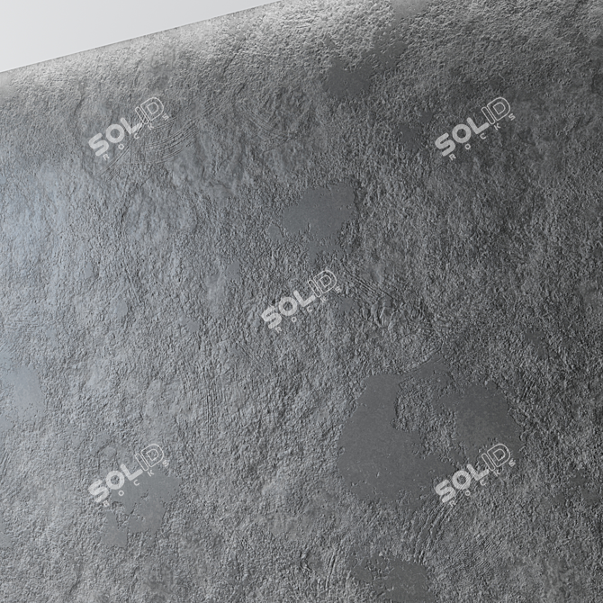 Seamless Concrete Wall Texture 3D model image 2