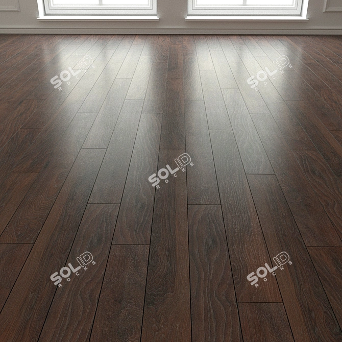 Natural Wood Parquet Laminate 3D model image 3