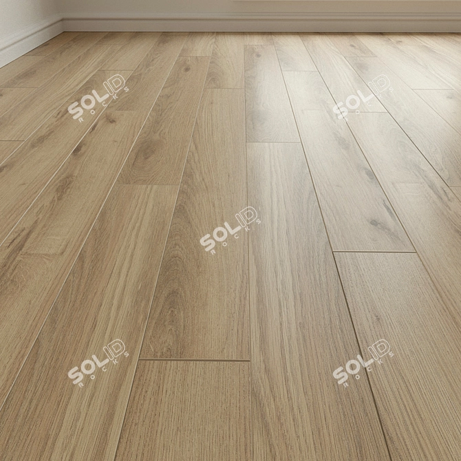 Natural Wood Parquet Laminate 3D model image 1