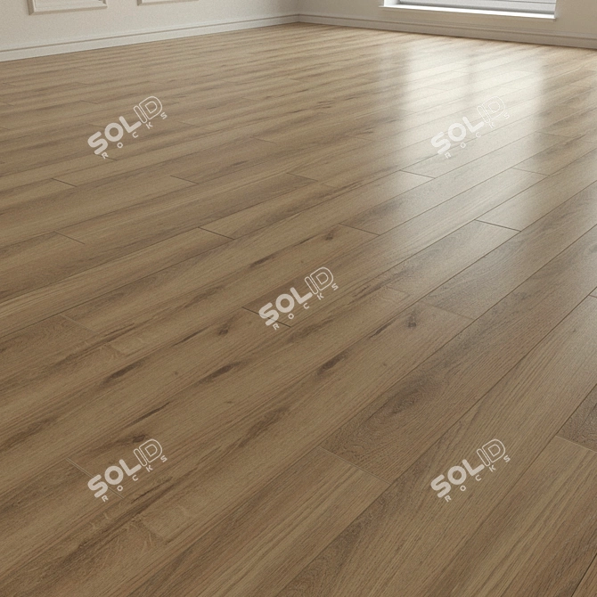 Natural Wood Parquet Laminate 3D model image 2