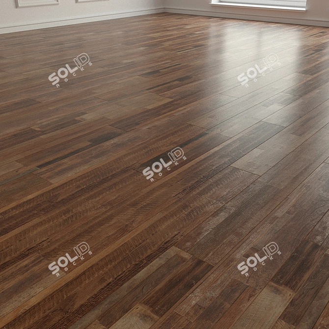 - Title: Natural Wood Laminate Parquet Tiles 3D model image 2