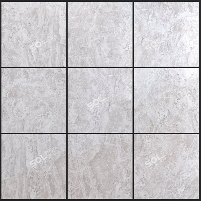 Jupiter Light Flora Marble Set: Exquisite Multi-Texture Collection 3D model image 1