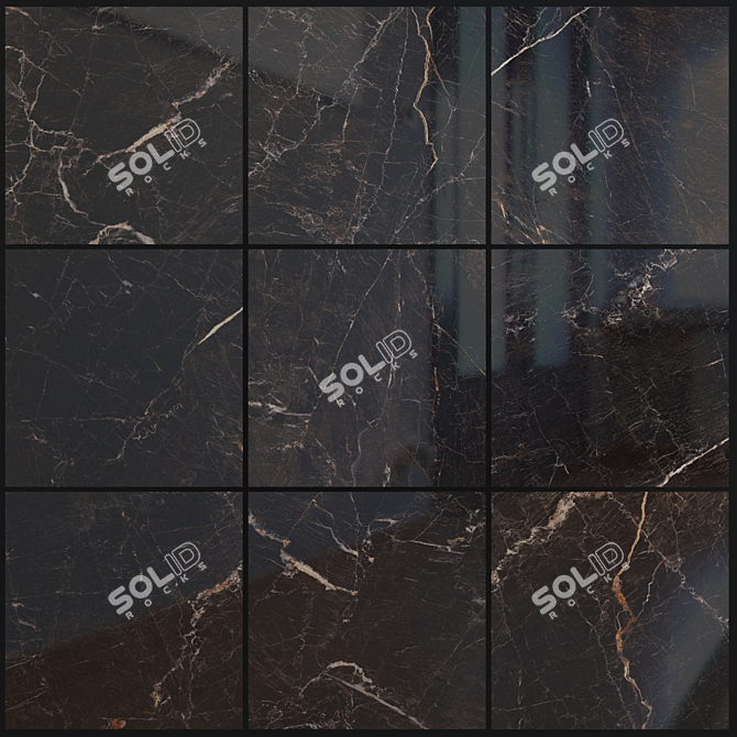 Java Brown Marble Set 3D model image 1