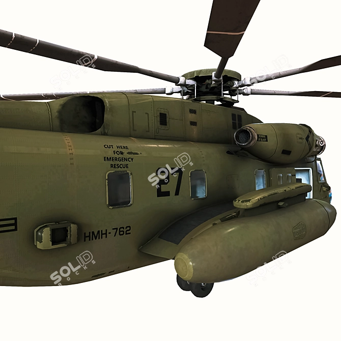 Advanced Military Helicopter 3D model image 4