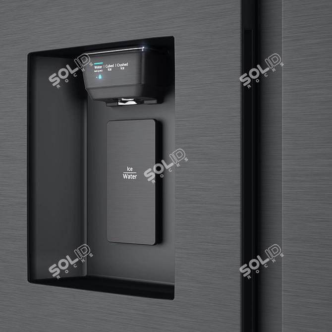 Smart Steel Fridge Freezer: Samsung Family Hub RS68N8941SL 3D model image 2