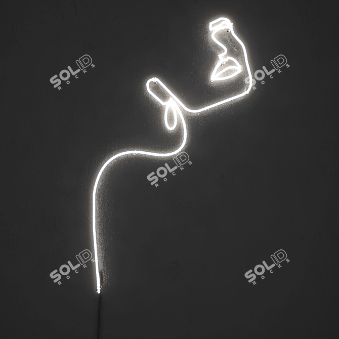 Neon Light Set - Vibrant Illumination for Bars, Cafes, and Homes 3D model image 5