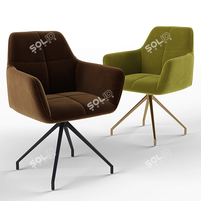 Modern Kingscross Chair: Stylish & Versatile 3D model image 1