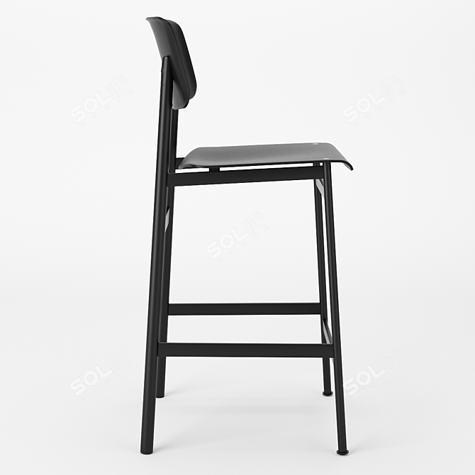 Title: Elevate your space with the Muuto Loft Bar Stool! 3D model image 2