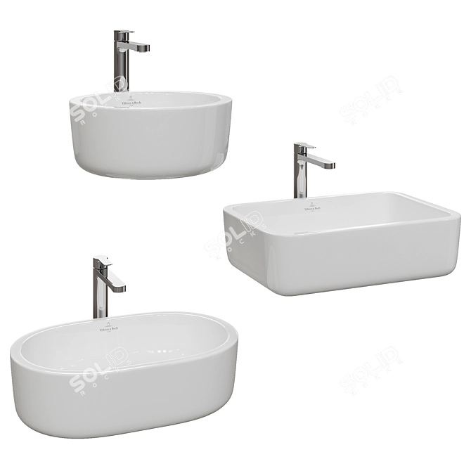 Architectura Overhead Sinks by Villeroy & Boch 3D model image 1