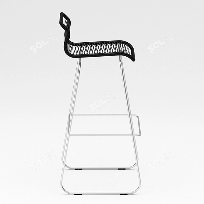 Sleek Pantone Bar Stool 3D model image 2