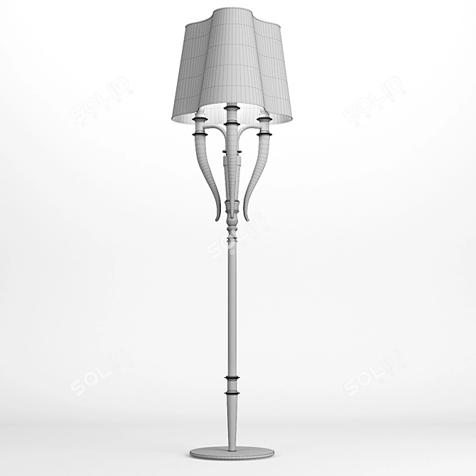 Elegant Esmeralda Floor Lamp 3D model image 4