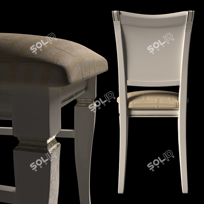 Title: Elegant Classic Chair 3D model image 2