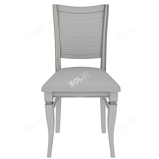 Title: Elegant Classic Chair 3D model image 3