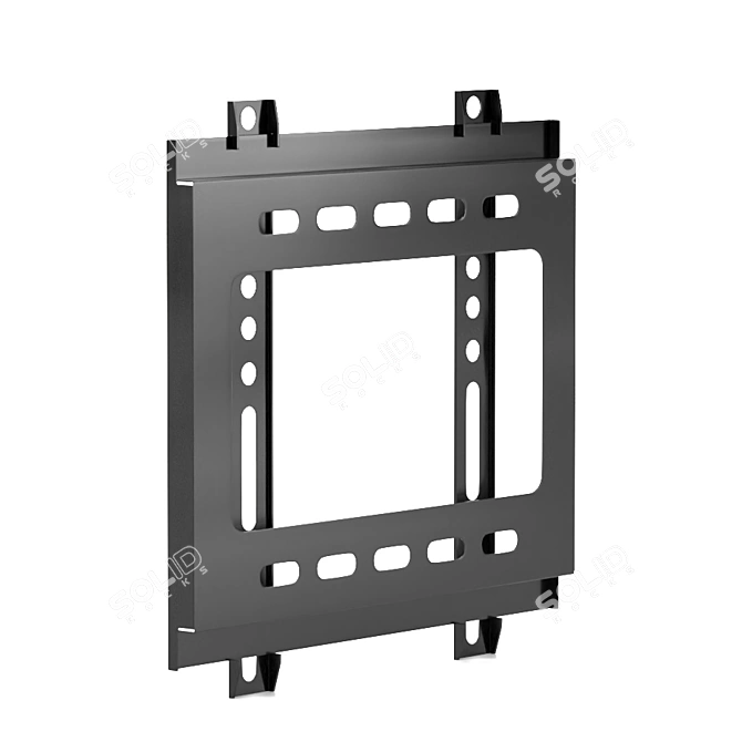 Universal Swivel TV Mount Bracket 3D model image 2