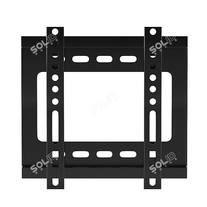 Universal Swivel TV Mount Bracket 3D model image 3