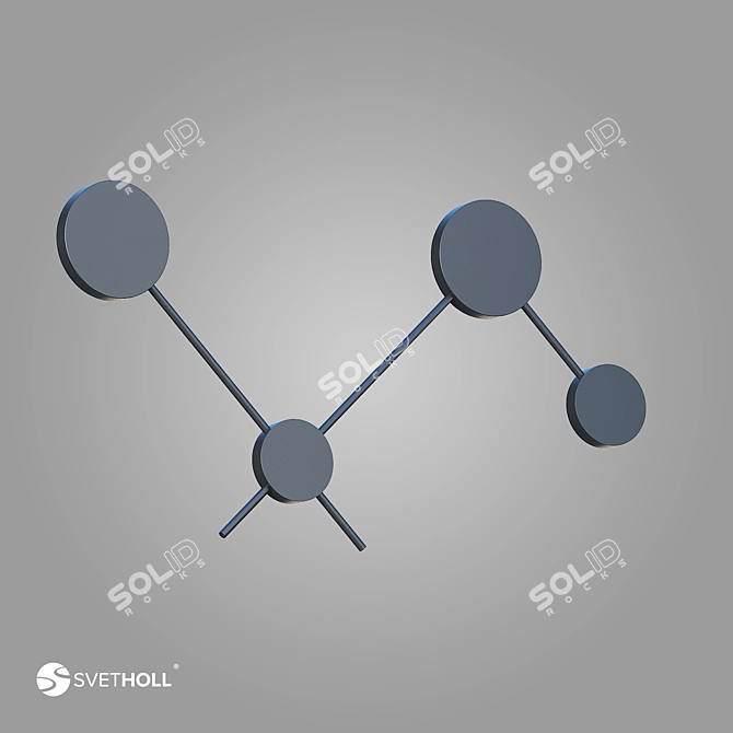 Sleek B32 Wall Sconce 3D model image 2