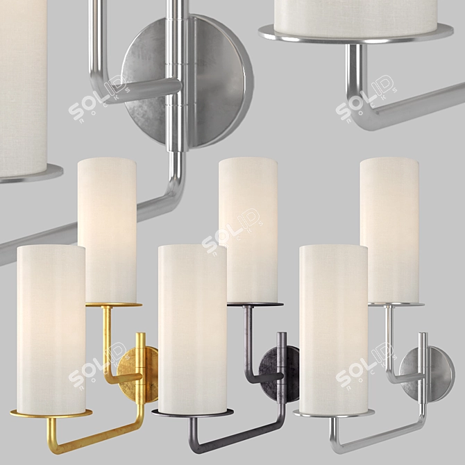 Modern Swing Arm Sconce - Larabee 3D model image 12