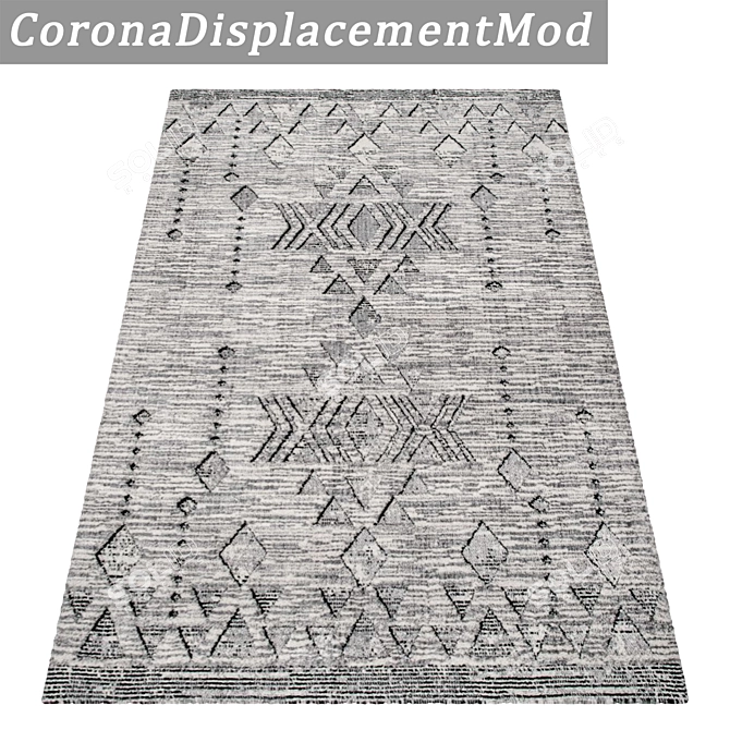 Luxury Carpet Set: High-Quality Textures for Close & Distant Shots 3D model image 4