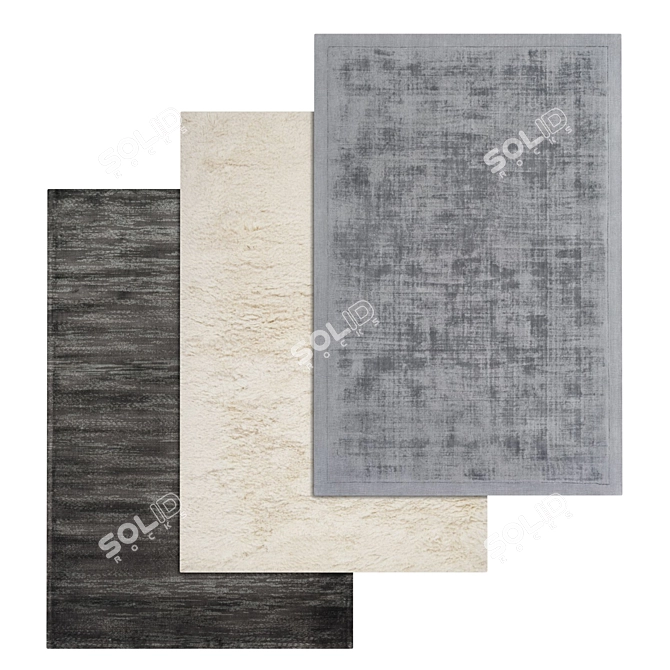 Luxury Carpet Set: High-Quality Textures, Multiple Variants 3D model image 1