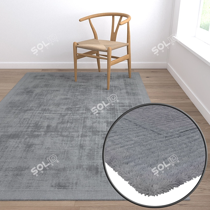 Luxury Carpet Set: High-Quality Textures, Multiple Variants 3D model image 5