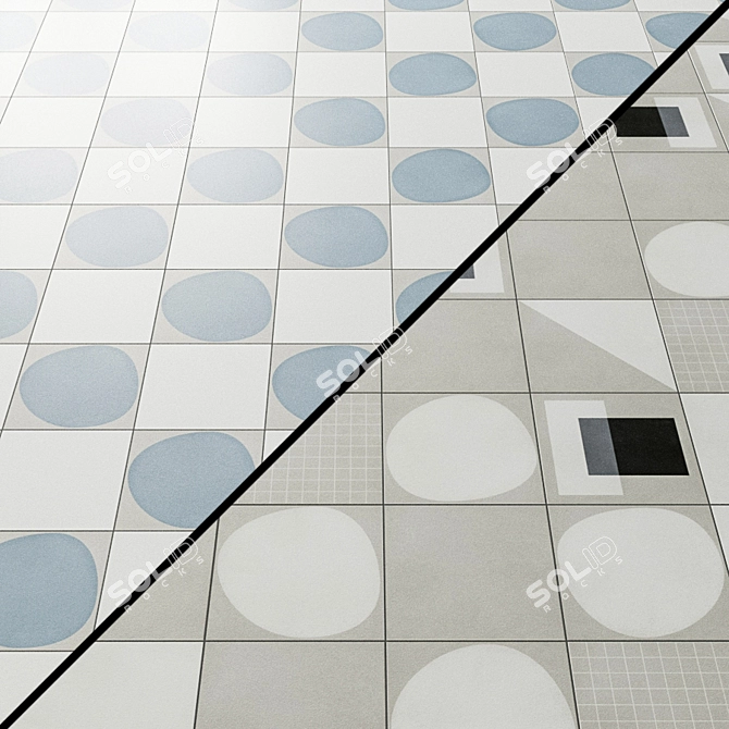 Title: Futuristic Tiles by 41ZERO42 FUTURA 3D model image 3