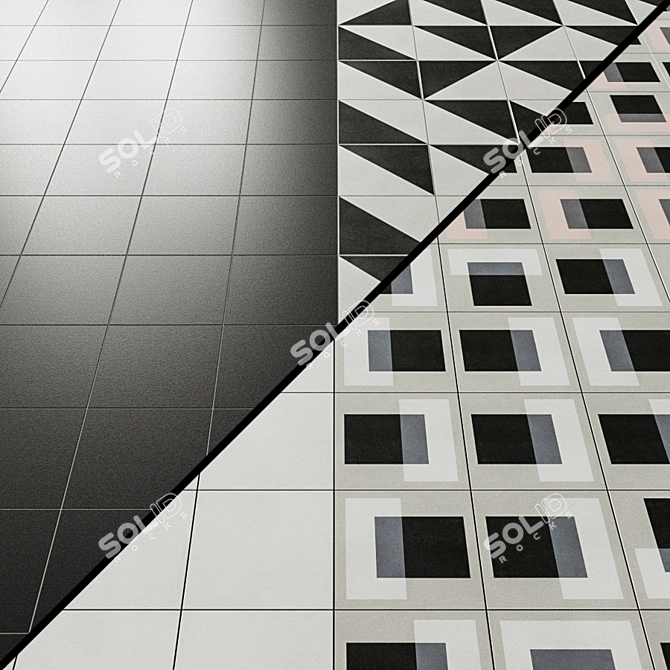 Title: Futuristic Tiles by 41ZERO42 FUTURA 3D model image 4