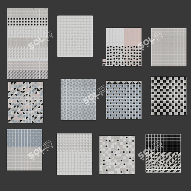 Title: Futuristic Tiles by 41ZERO42 FUTURA 3D model image 5