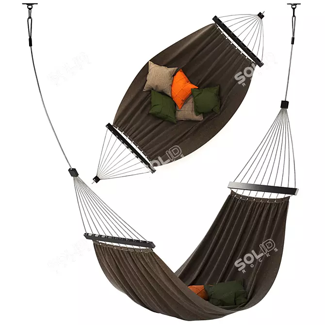 Relaxation Swing Bed 3D model image 1