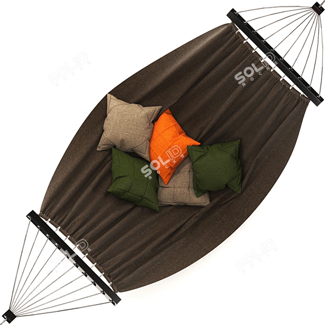 Relaxation Swing Bed 3D model image 3