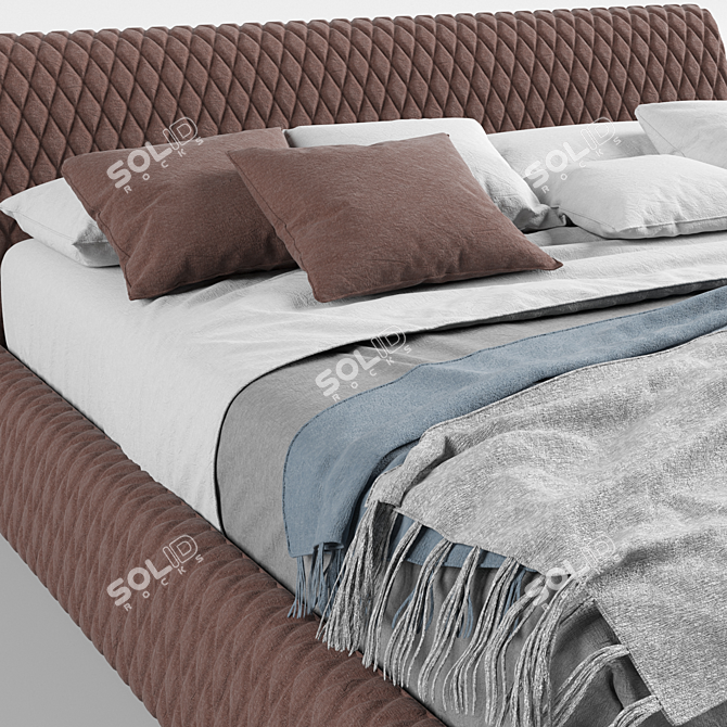 Elegant Vision Majorca Bed 3D model image 4