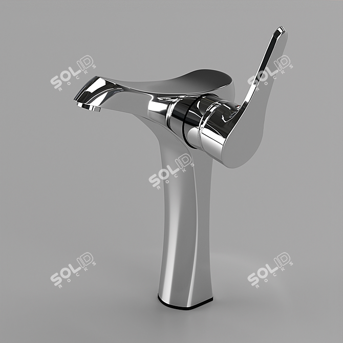 GROHE Dual Size Faucet: Modern & Detailed 3D model image 3