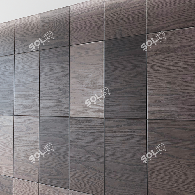 Seamless Wood Tile Set 3D model image 4