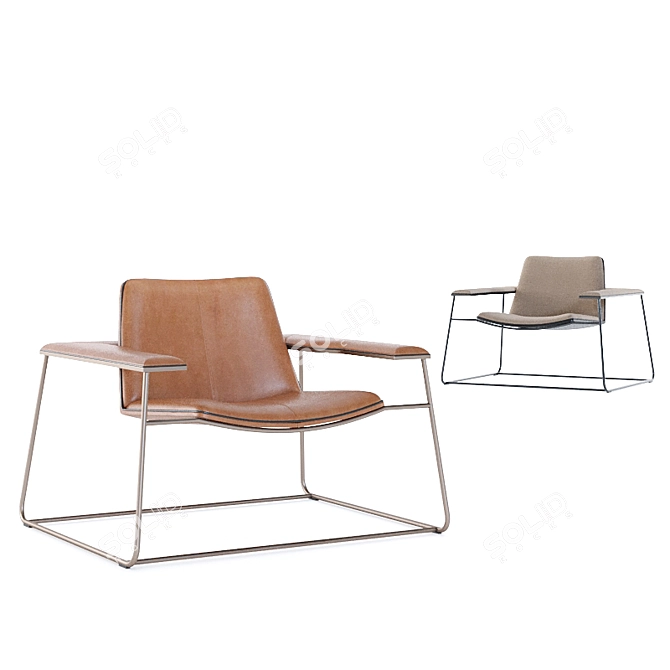 Diva Lounge Chair: Stylish and Comfortable 3D model image 1