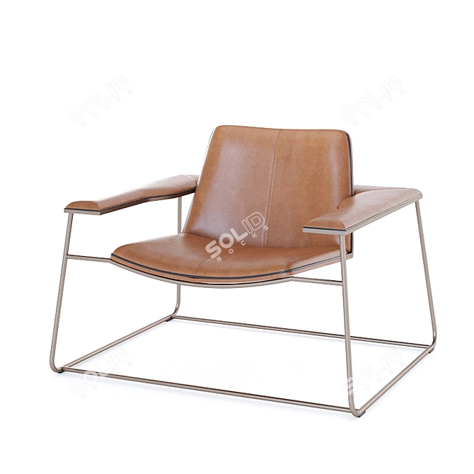 Diva Lounge Chair: Stylish and Comfortable 3D model image 3