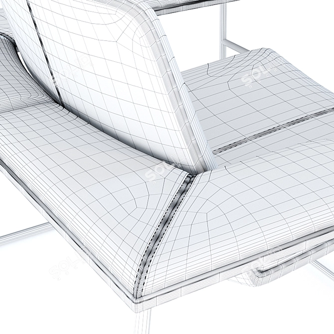 Diva Lounge Chair: Stylish and Comfortable 3D model image 5