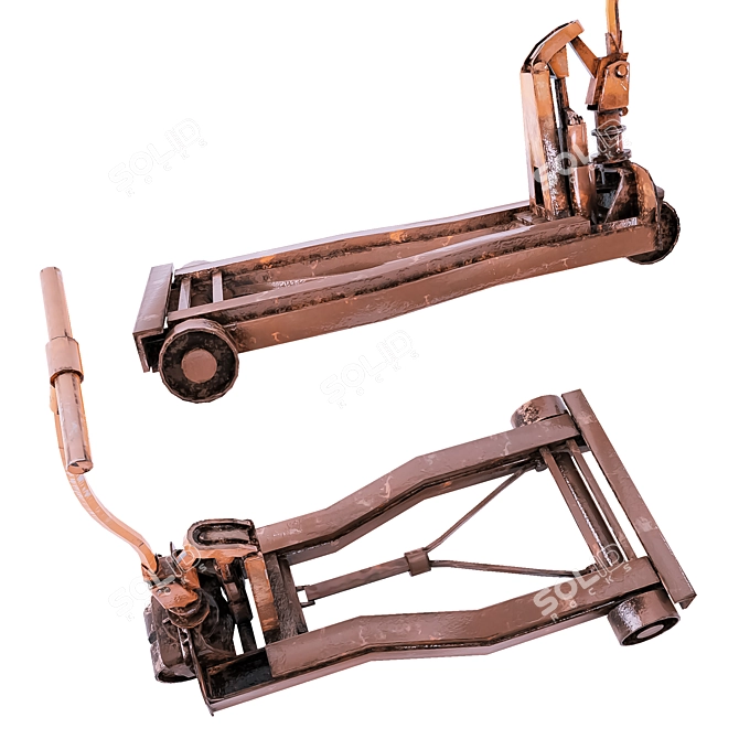 Rusty Rigged Pallet Truck Kit 3D model image 2